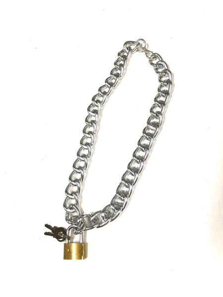 Lock and key  choker necklace