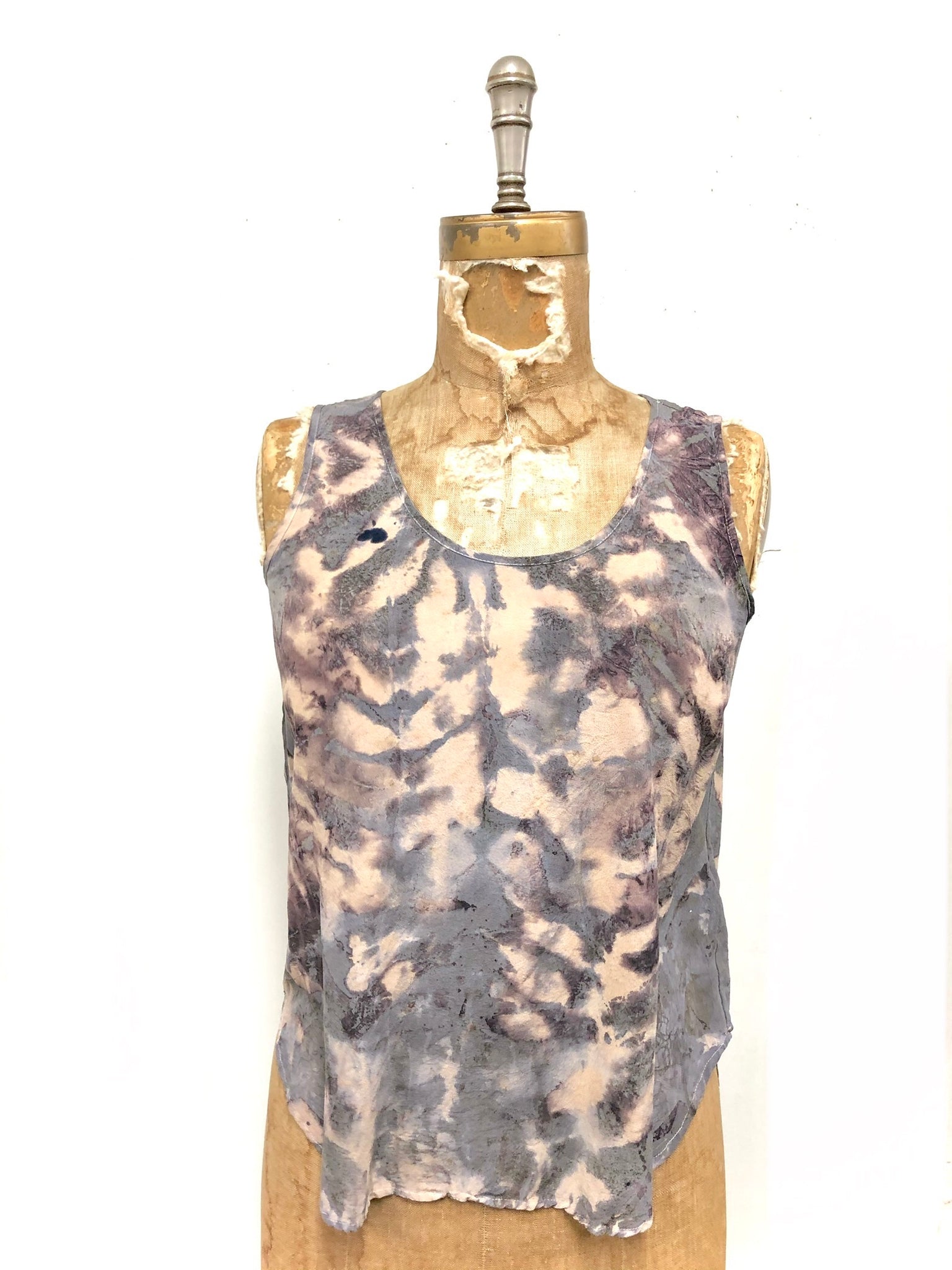 Sombra Ruched Silk Tank