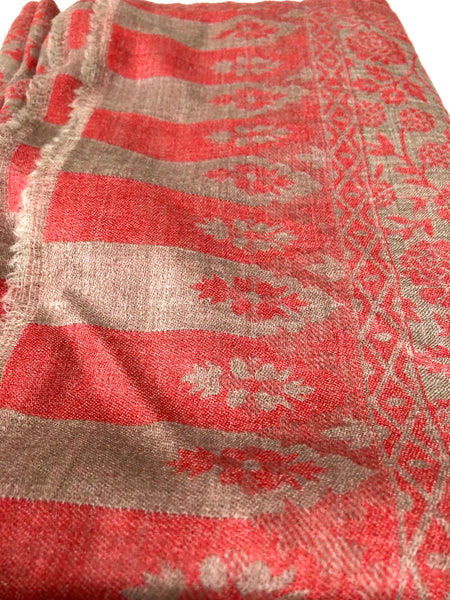 Cashmere shawl  Raspberry