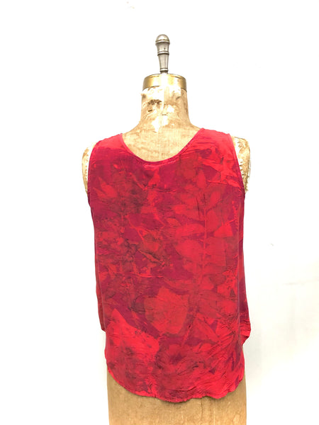 100% silk tank top