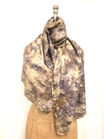 Ecodyed silk scarf #47