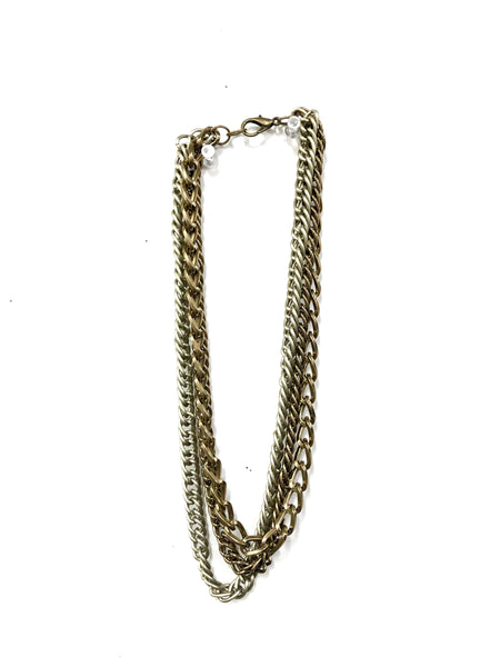 Triple Chain choker necklace