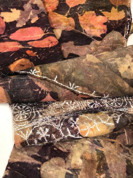 Ecodyed merino shawl