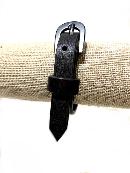 Leather belt cuff