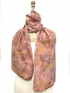 Ecodyed silk scarf #48