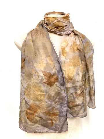 Ecodyed silk scarf #9