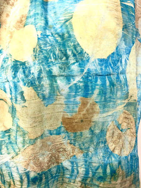 Ecoprinted silk scarf #1,2,3,4,5,6,7,8,9,10,11