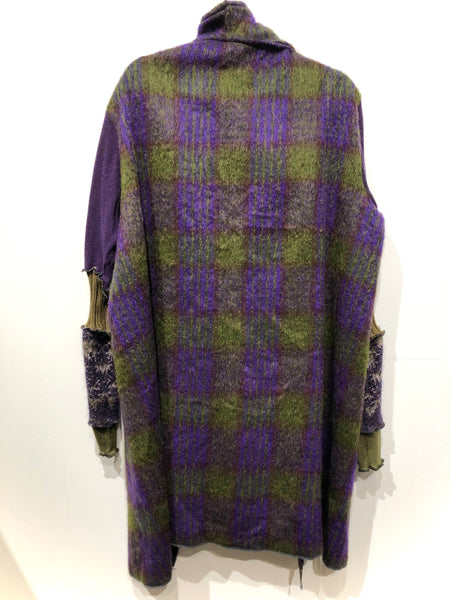 Mohair Wool Wrap Coat