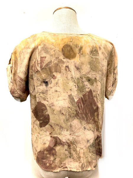 100% Silk T-shirt with Pockets