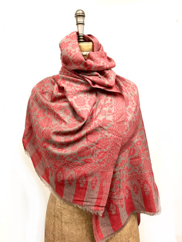 Cashmere shawl  Raspberry
