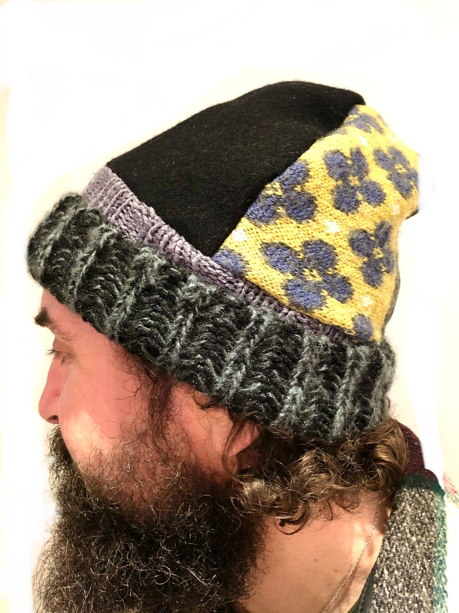 Upcycled non binary hat