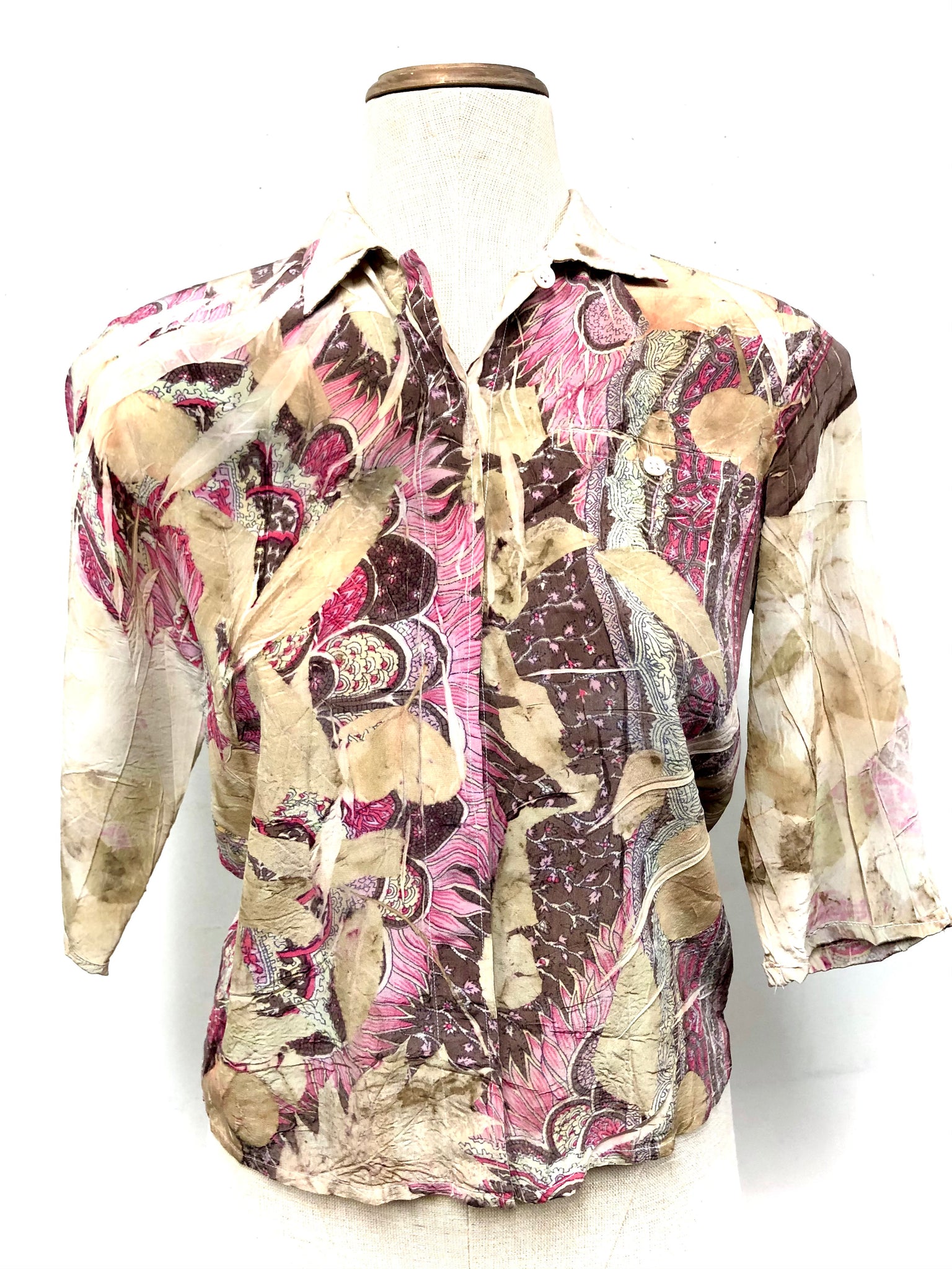 3/4 Sleeve Silk Blouse