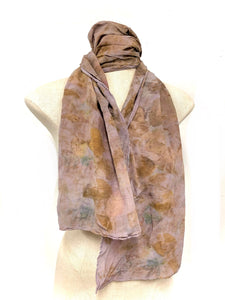 Ecodyed silk scarf #10