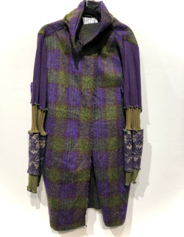 Mohair Wool Wrap Coat