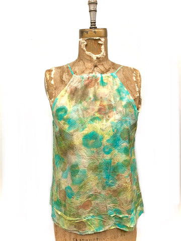 100% silk tank top