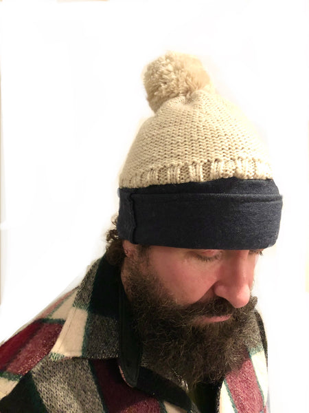 Upcycled lambs wool and merino hat