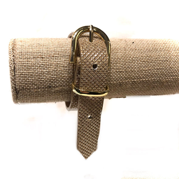 Leather belt cuff