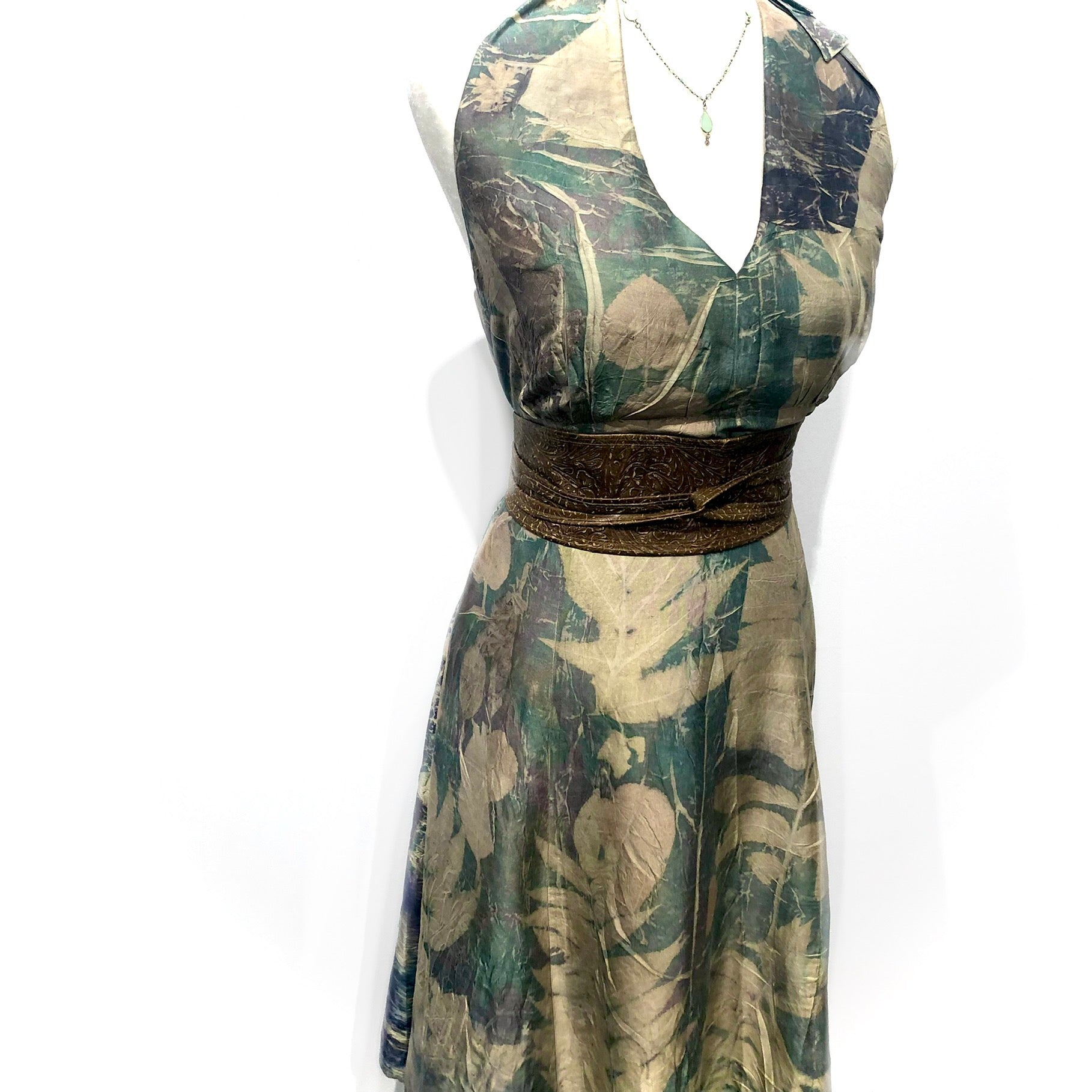 Silk  ecodyed Dress