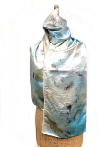 Ecodyed silk scarf #36