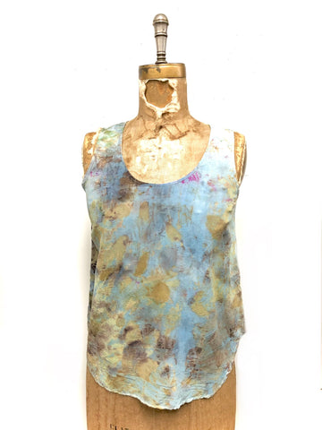 100% silk tank top