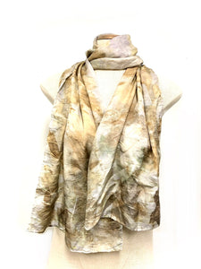 Ecodyed silk scarf #17