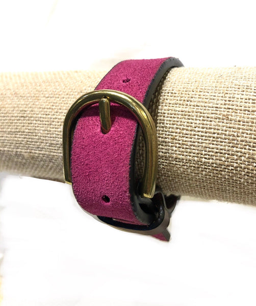 Leather belt cuff