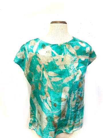 100% silk eco dyed T-shirt