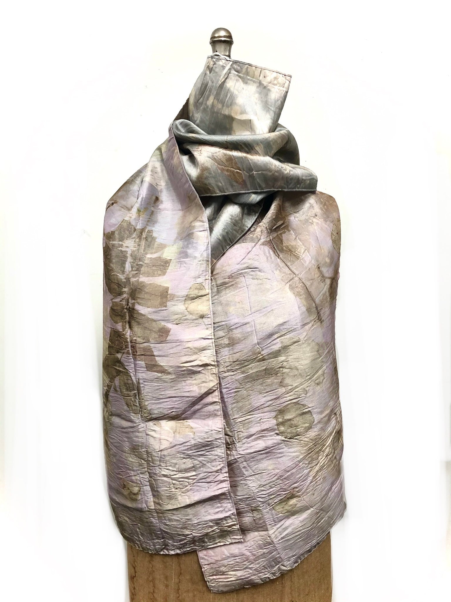 Ecodyed silk scarf #31