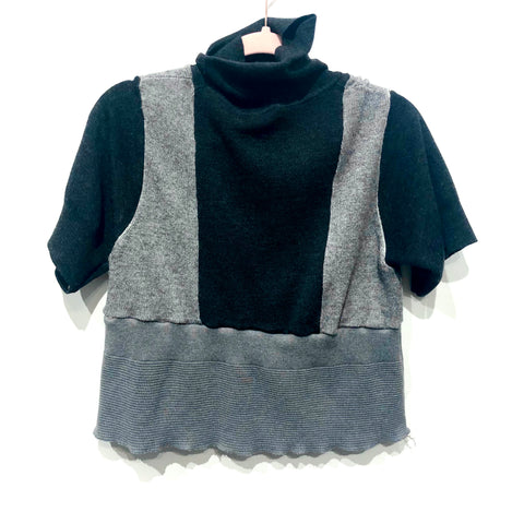 Upcycled crop sweater