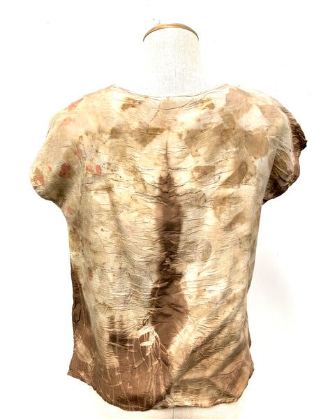 100% silk eco dyed T-shirt