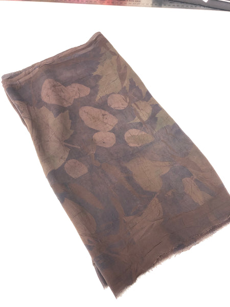 Ecodyed silk scarf #30