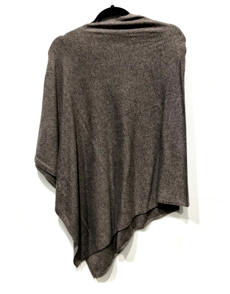 Cashmere poncho shawl