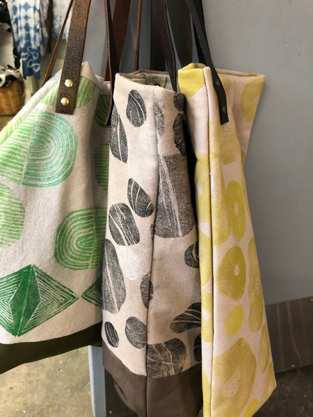 Block Printed Totes